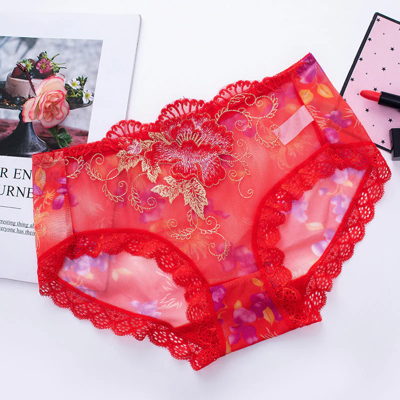 🔥Buy 7 Get 7 Free🔥 ✨ Sexy Lace Plus-Size Mid-Rise Seamless Panties - Image 11