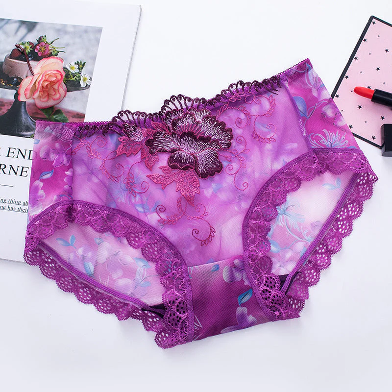 🔥Buy 7 Get 7 Free🔥 ✨ Sexy Lace Plus-Size Mid-Rise Seamless Panties - Image 13