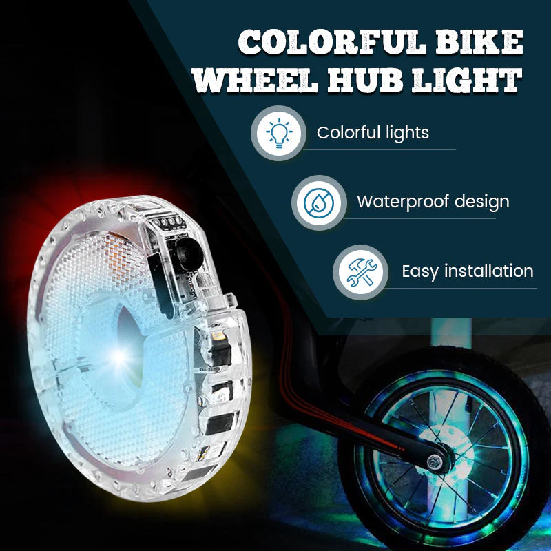 🌃Light Up the Night 🚴 Colorful Bike Wheel Hub Light - Image 2