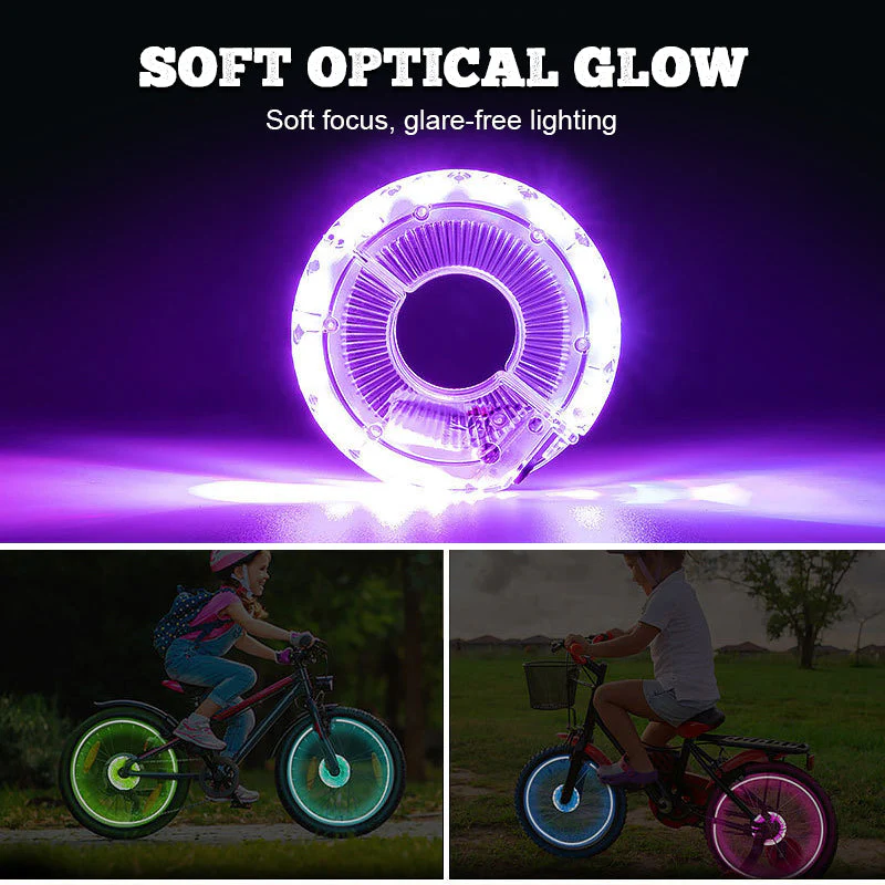 🌃Light Up the Night 🚴 Colorful Bike Wheel Hub Light - Image 4
