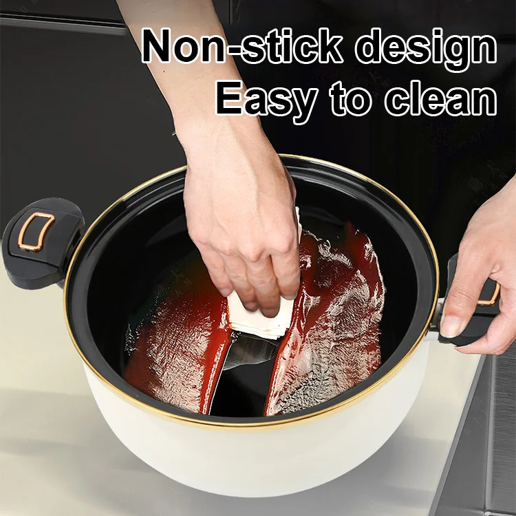 Double Handle 7L Enamel Micro Pressure Cooker - Image 5