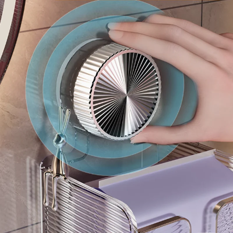 🔥Wall Mounted Suction Cup Transparent Tissue Organizer - Image 6