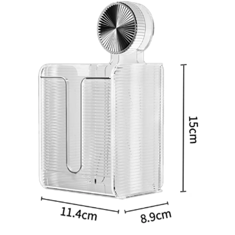 🔥Wall Mounted Suction Cup Transparent Tissue Organizer - Image 8