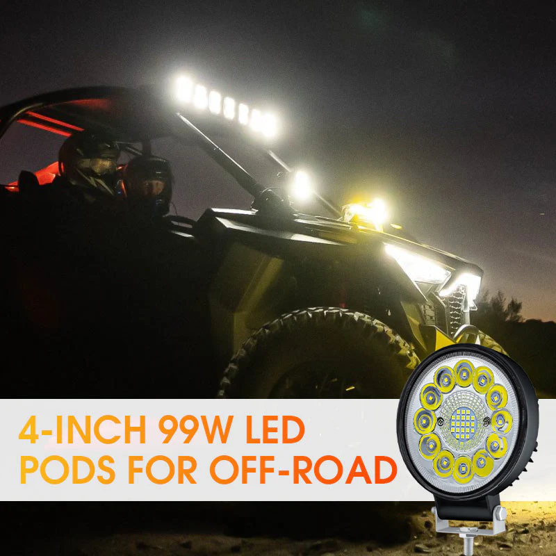 🔥While Supplies Last 40% OFF!🎉4-inch 99W LED Pod for Off-Road - Image 2