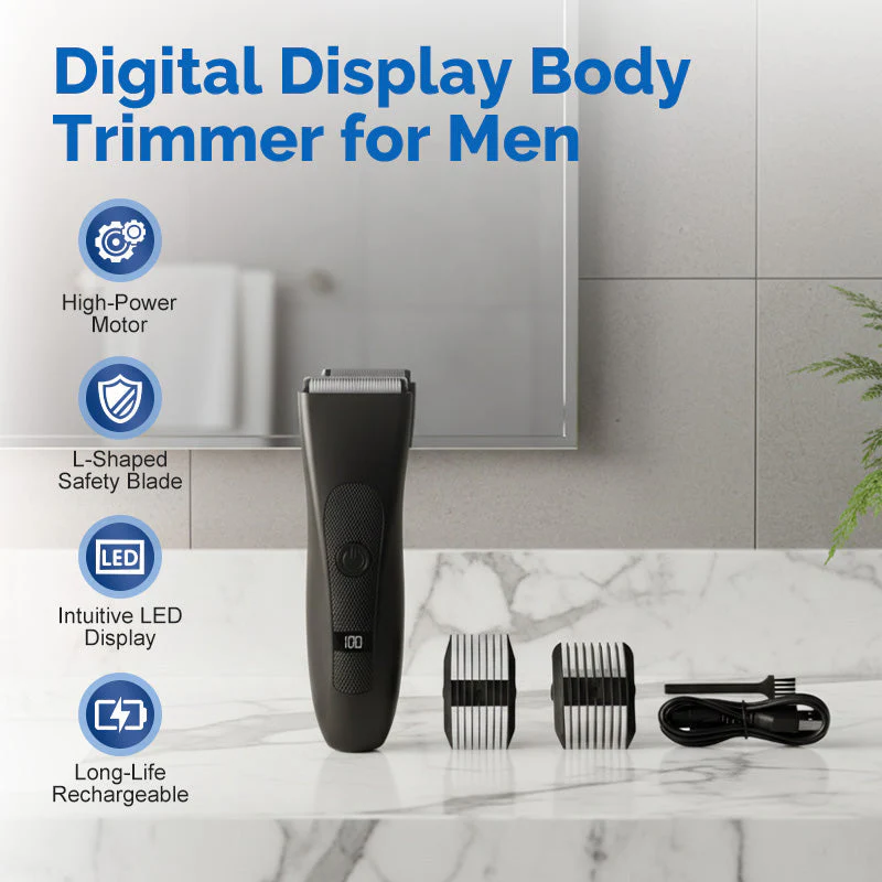 ✂️ Digital Display Body Trimmer for Men – Precision Grooming, From Beard to Body! ✨ - Image 4