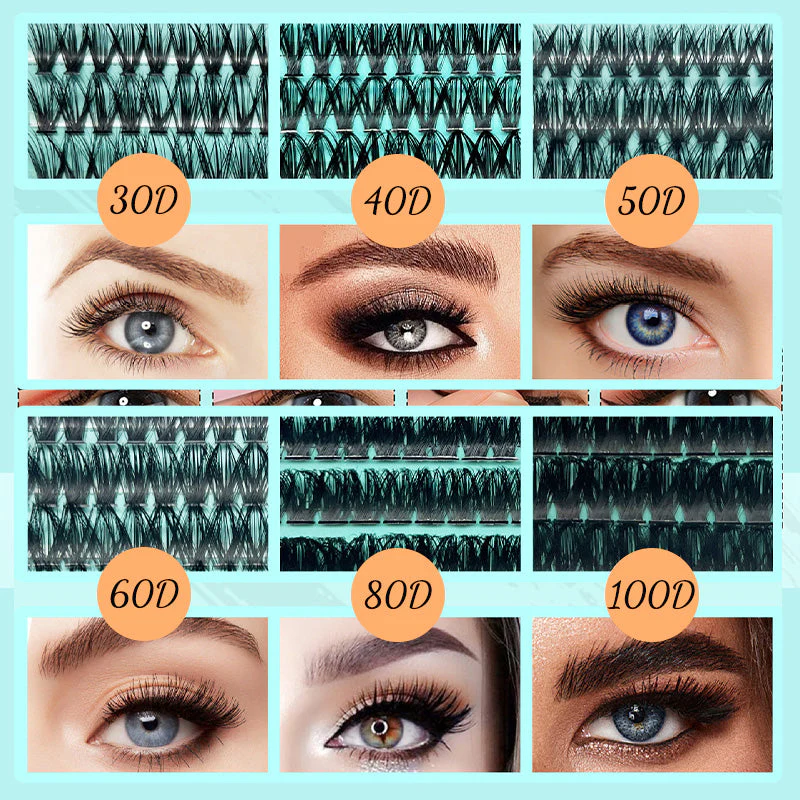 DIY Lash Clusters Kit 144 PCS Midnight - Image 2