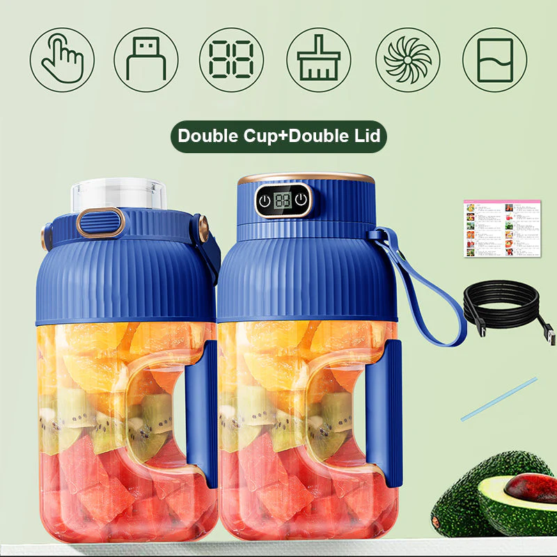 🍎🍊🍐Multifunctional Portable Juicer Cup With Digital Display - Image 16