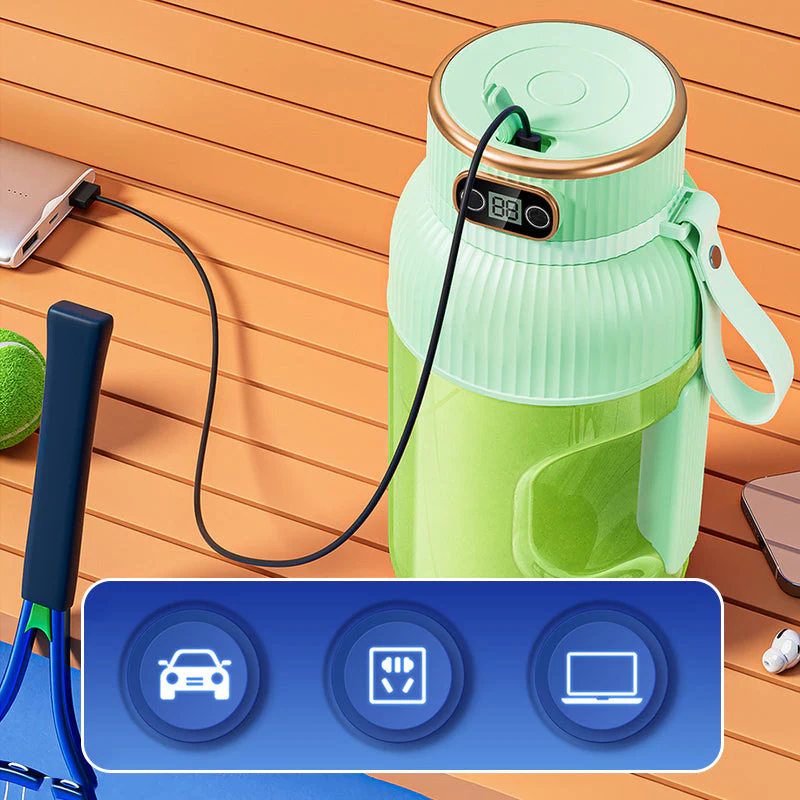 🍎🍊🍐Multifunctional Portable Juicer Cup With Digital Display - Image 5
