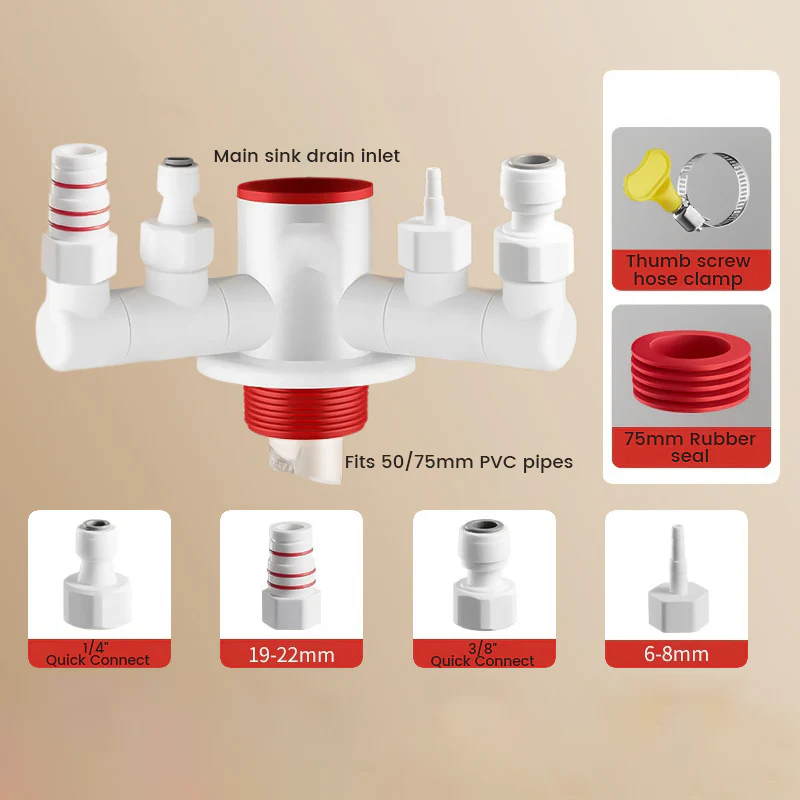 💥Today Only: 50% Off⏰Easy Install Multi-Port Drain Pipe Connector - Image 11