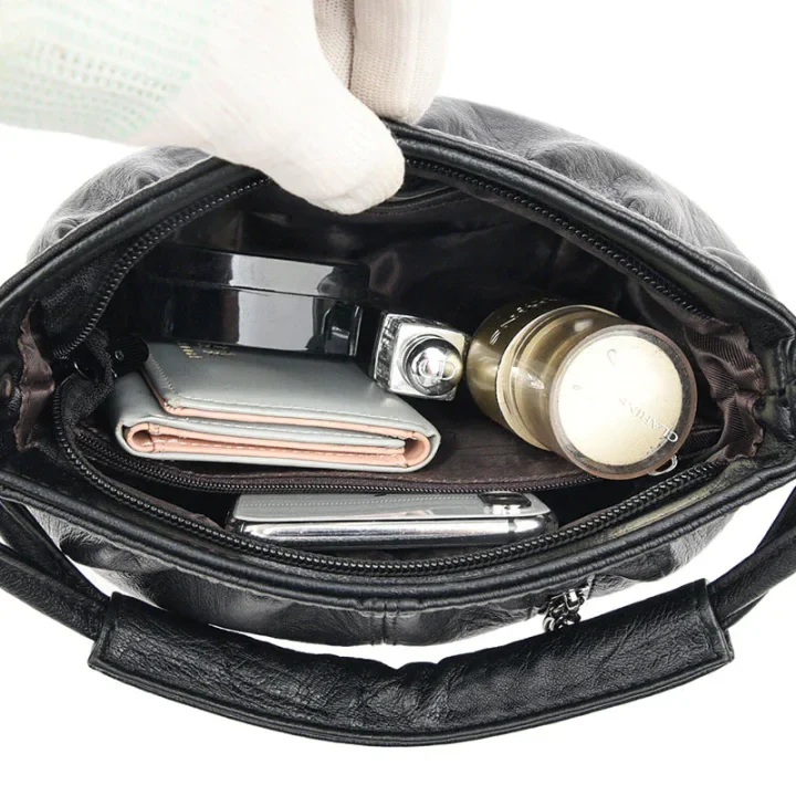 👜 50% OFF NOW!🔥Casual Pleated Bucket Soft Leather Handbag Shoulder Bag - Image 10