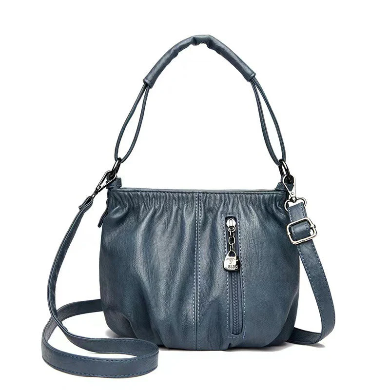 👜 50% OFF NOW!🔥Casual Pleated Bucket Soft Leather Handbag Shoulder Bag - Image 18