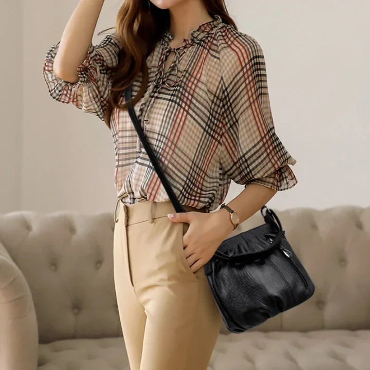 👜 50% OFF NOW!🔥Casual Pleated Bucket Soft Leather Handbag Shoulder Bag - Image 2
