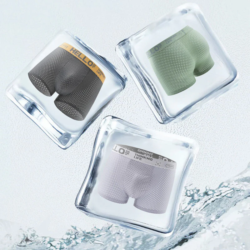 Men's Ice Silk Breathable Boxer Briefs - Image 2