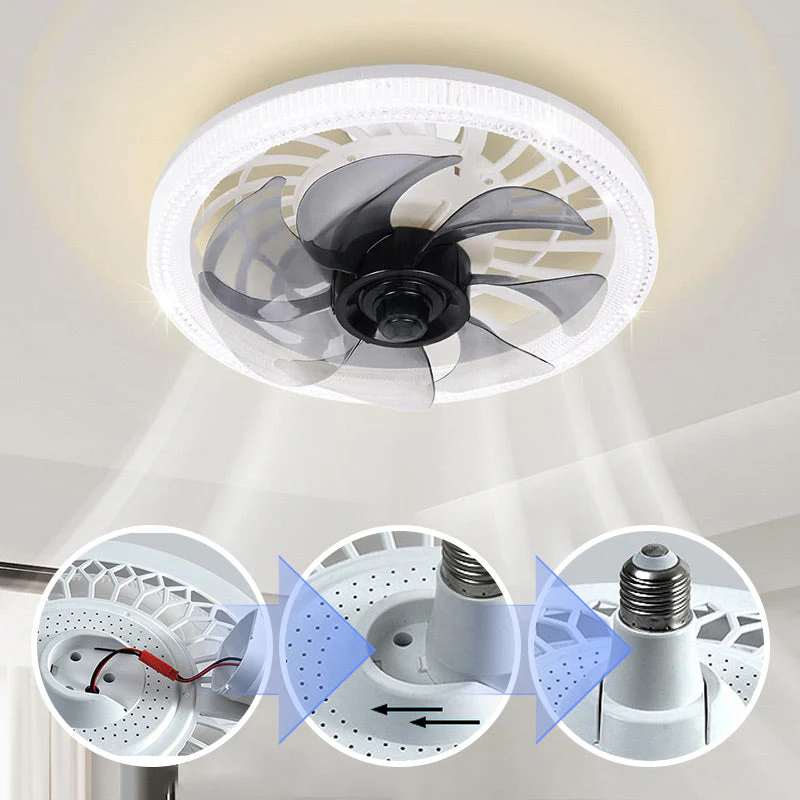 2-in-1 Mute Adjustable Fan Light with Remote Control - Image 5