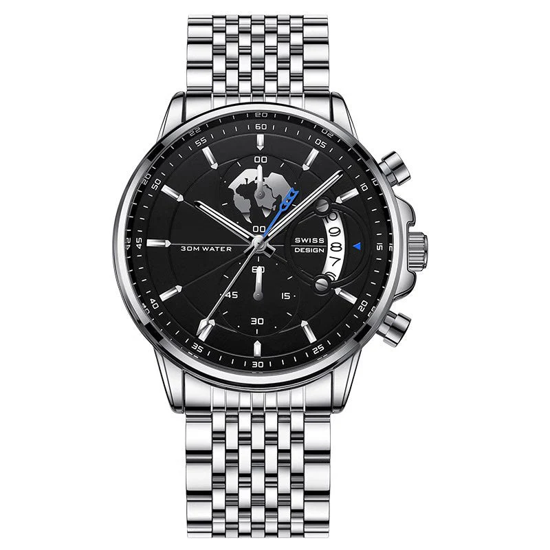 💥Christmas Eve Sale: 50% OFF🌍Men's watch with globe motif in maritime style - Image 11