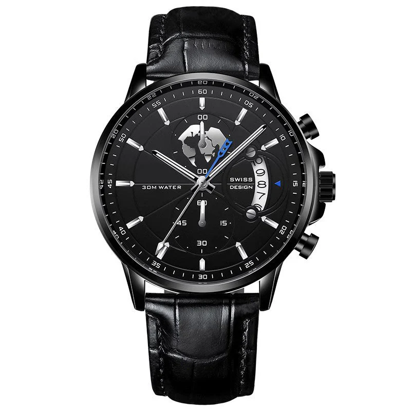 💥Christmas Eve Sale: 50% OFF🌍Men's watch with globe motif in maritime style - Image 17