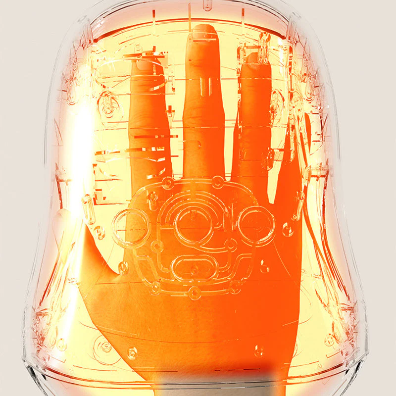 3-Speed Cordless Hand Massager with Heat & Compression - Image 3