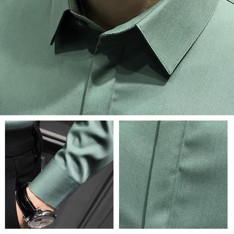 🔥2025 HOT SALE🔥Men's Wrinkle-Free Button-Down Shirt - Image 5