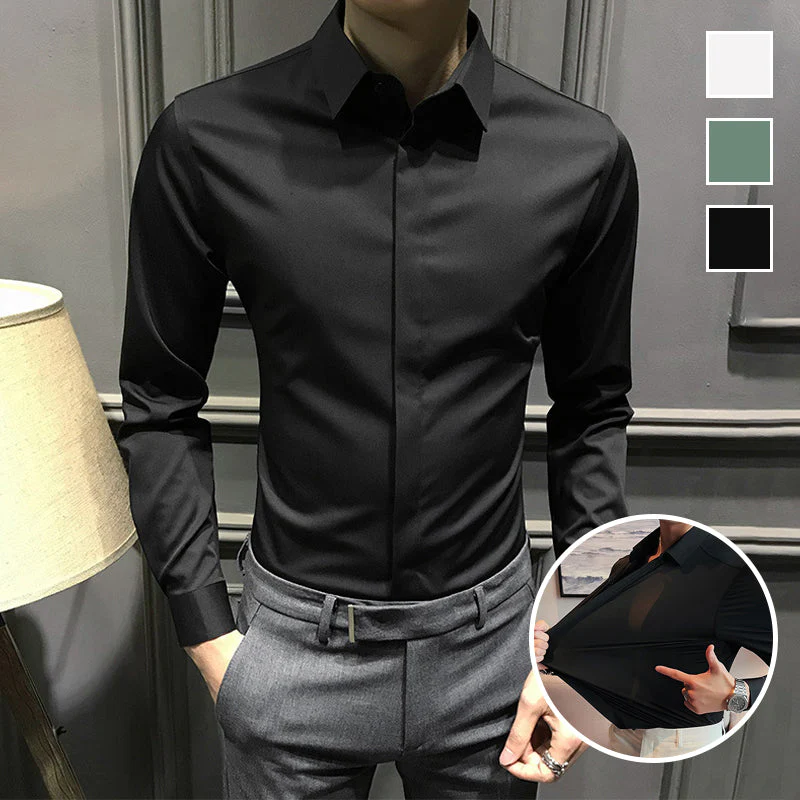 🔥2025 HOT SALE🔥Men's Wrinkle-Free Button-Down Shirt - Image 8