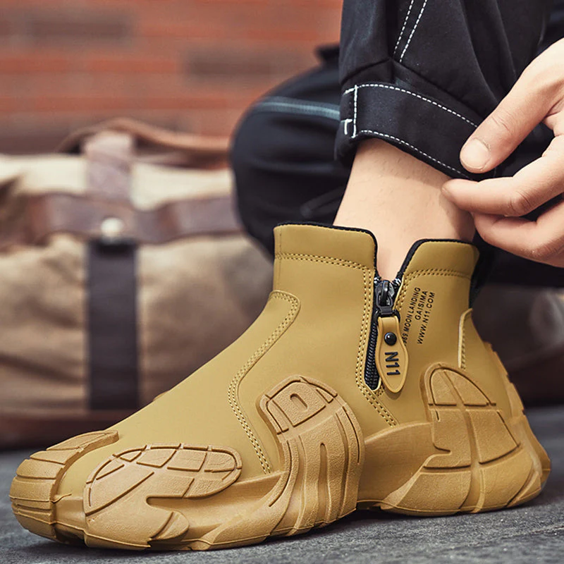 Men's High-Top Slip Resistant Practical Fashion Shoes - Image 3