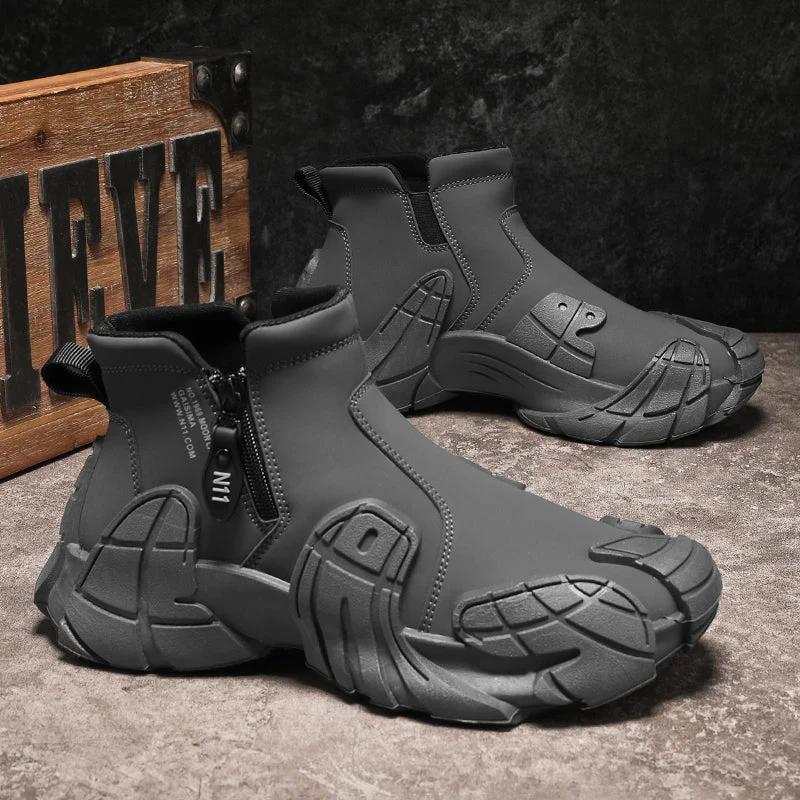 Men's High-Top Slip Resistant Practical Fashion Shoes - Image 9