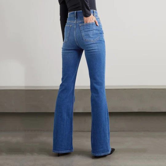 2023 New Fitted Vintage Flared Jeans - Image 3