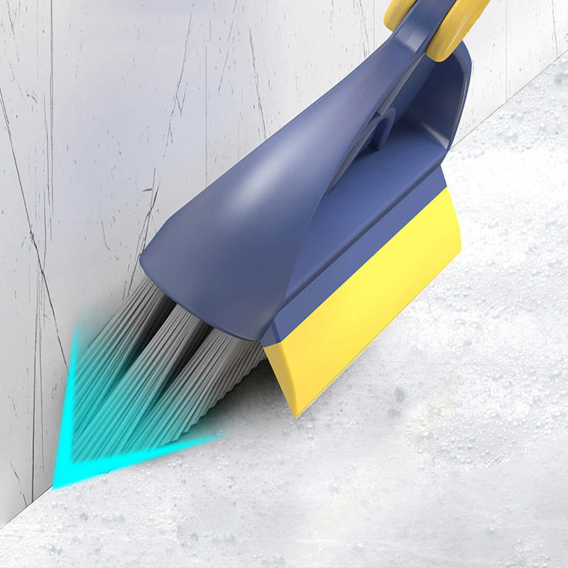 2-in-1 180° Rotating Stiff Bristle Floor Brush with Long Handle - Image 3