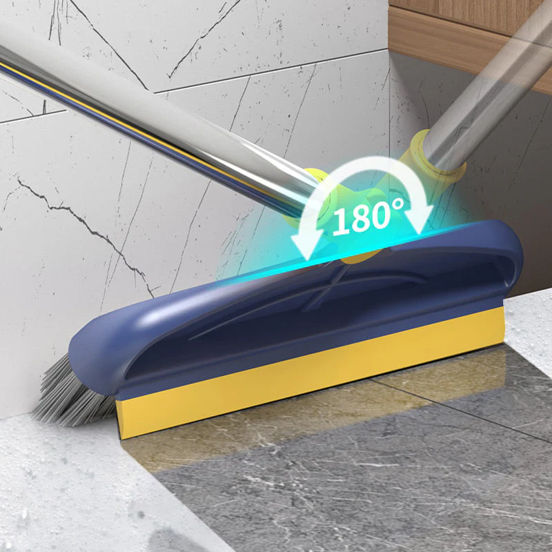 2-in-1 180° Rotating Stiff Bristle Floor Brush with Long Handle - Image 4