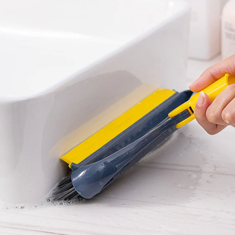 2-in-1 180° Rotating Stiff Bristle Floor Brush with Long Handle - Image 8