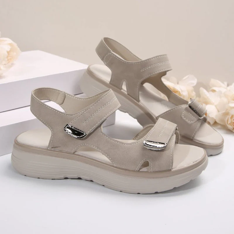 💥Hot Sales-49% OFF🔥Women’s Wedge Sandals with Hook & Loop Straps - Image 4