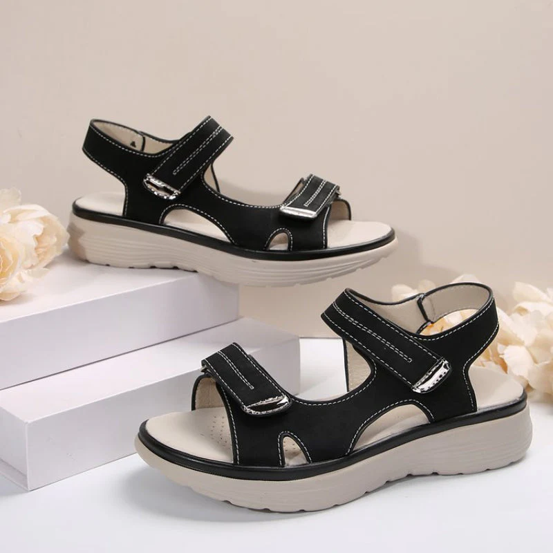 💥Hot Sales-49% OFF🔥Women’s Wedge Sandals with Hook & Loop Straps - Image 5