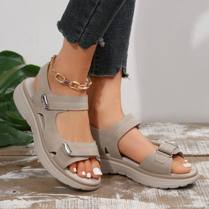 💥Hot Sales-49% OFF🔥Women’s Wedge Sandals with Hook & Loop Straps - Image 9