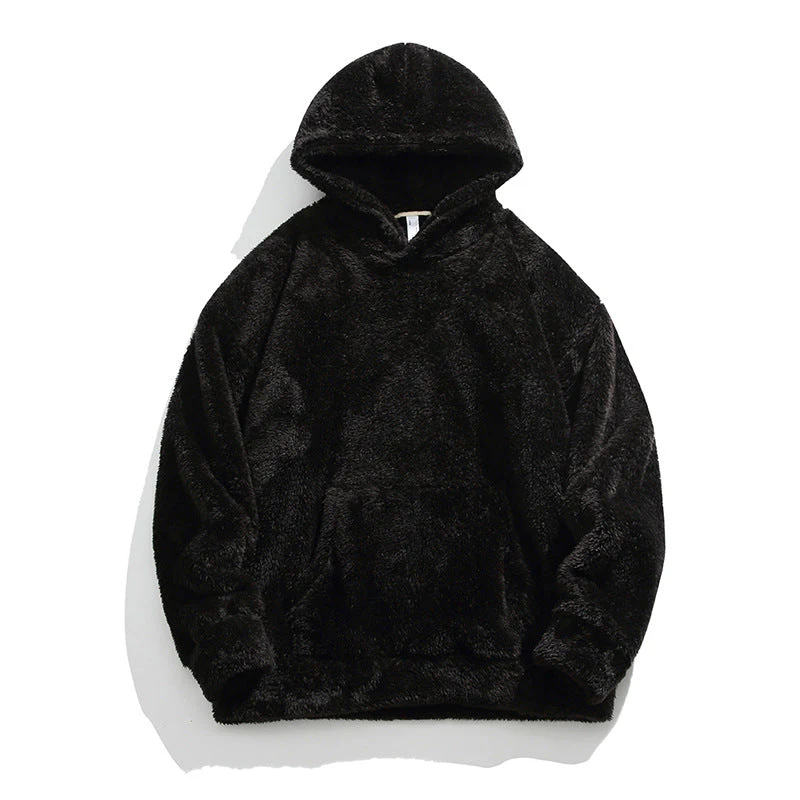 🍂 Seasonal Specials ❄️Men's Thickened Loose Fuzzy Hooded Sweatshirt - Image 12