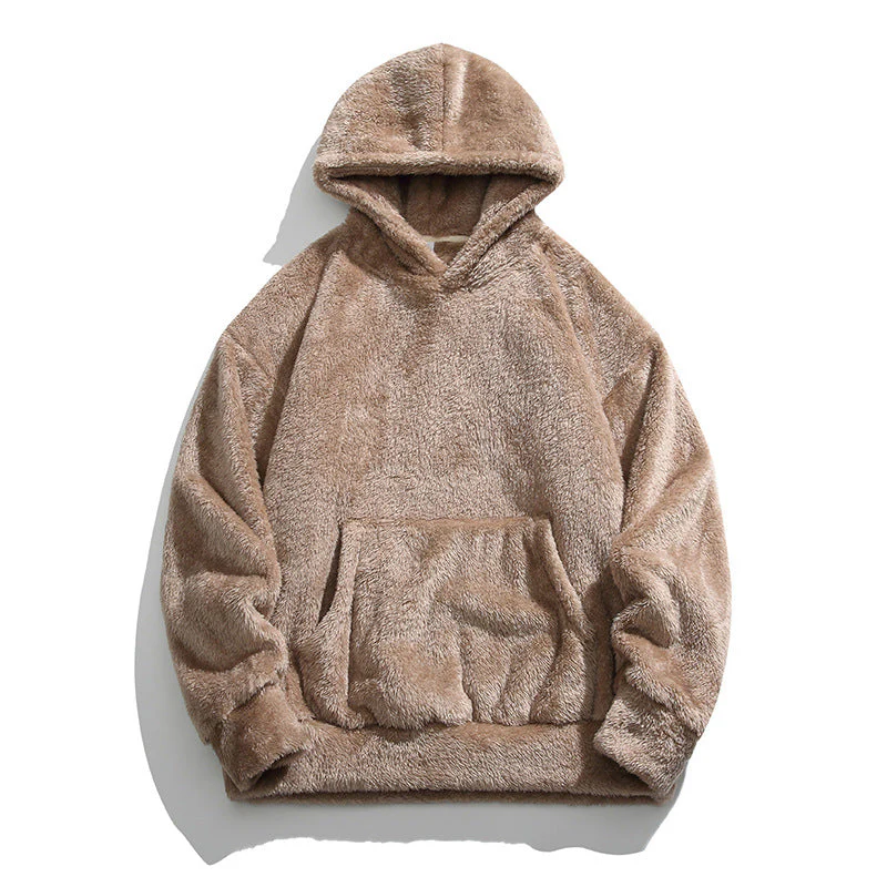 🍂 Seasonal Specials ❄️Men's Thickened Loose Fuzzy Hooded Sweatshirt - Image 15