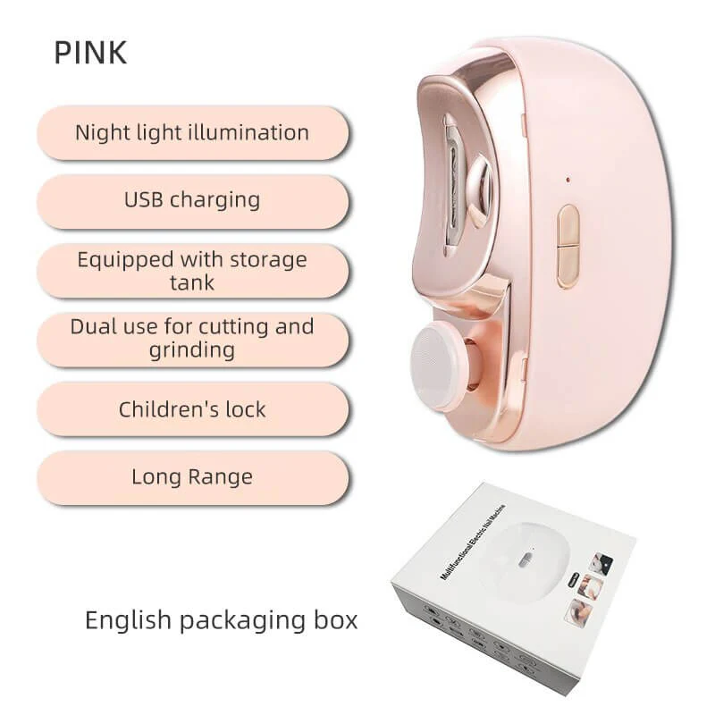 ✨Perfect for All Ages✨3-in-1 Automatic Electric Nail Clipper with Polishing - Image 4