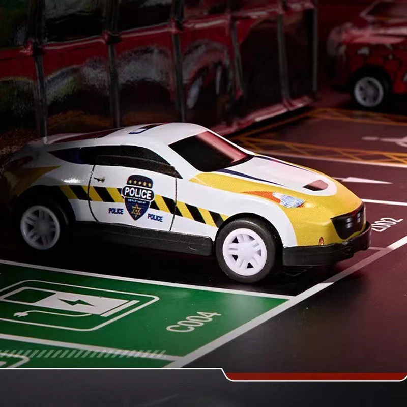 48 Mini Pull-Back Cars with Built-In Garage Set - Image 5