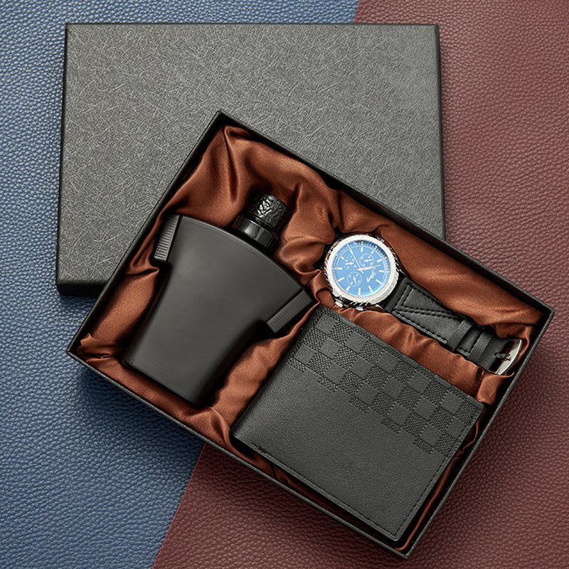 Gift Sets for Men Leather Case & Watch & Perfume - Image 3