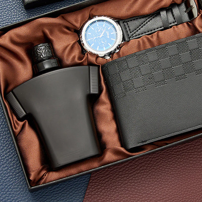 Gift Sets for Men Leather Case & Watch & Perfume - Image 4