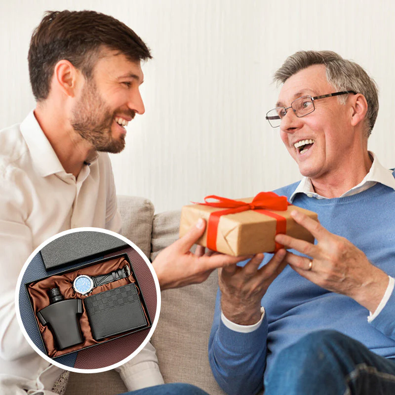 Gift Sets for Men Leather Case & Watch & Perfume - Image 7