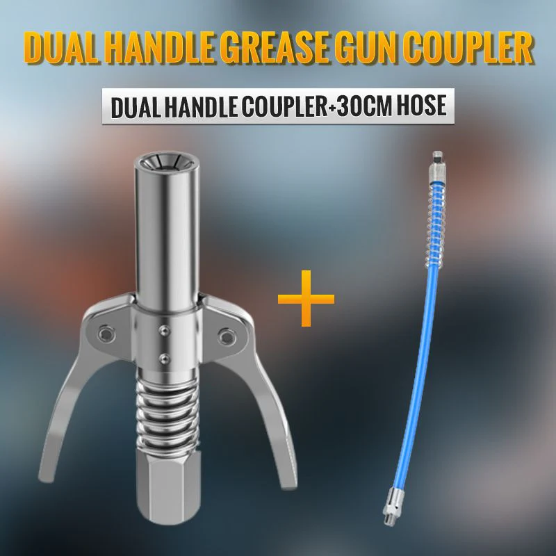 High Pressure Dual Handle Grease Gun Coupler - Image 10