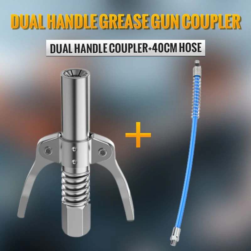 High Pressure Dual Handle Grease Gun Coupler - Image 11