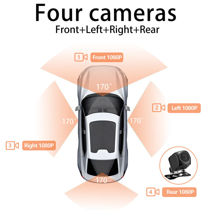 ✨ Driving Security ✨ 4-Channel 1080P Car Recorder - Image 3