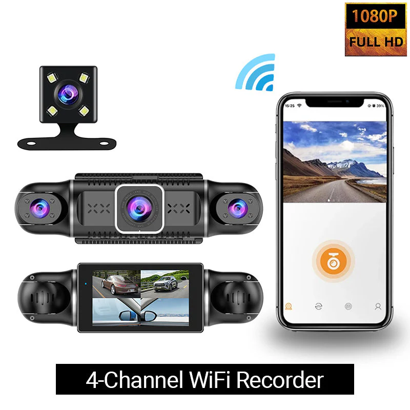 ✨ Driving Security ✨ 4-Channel 1080P Car Recorder - Image 9