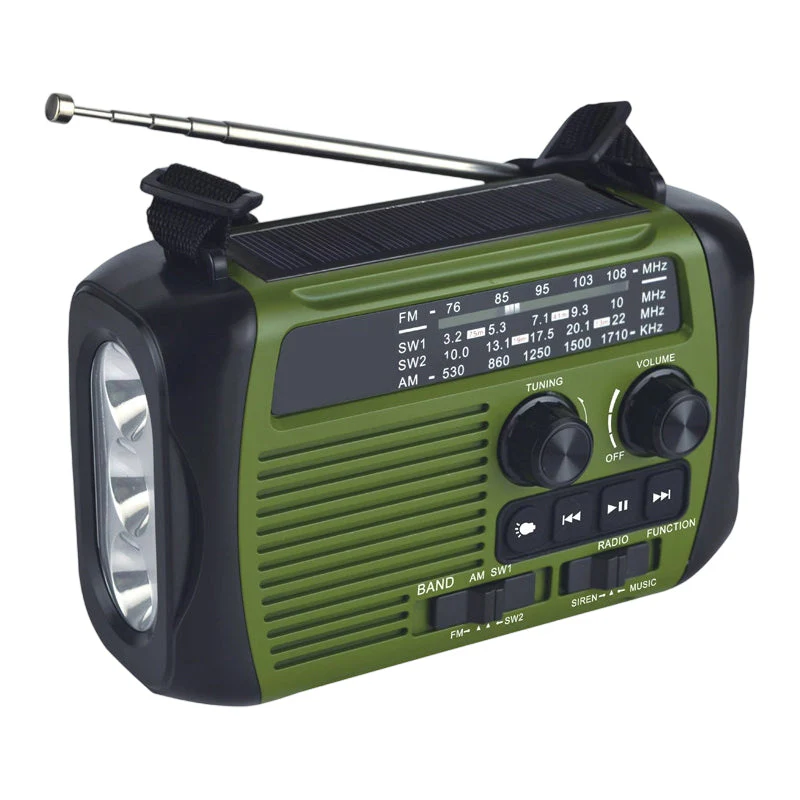 Multi-Function Hand-Crank Solar Emergency Radio - Image 10