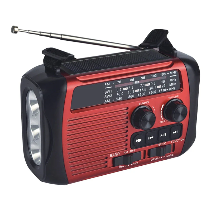 Multi-Function Hand-Crank Solar Emergency Radio - Image 11