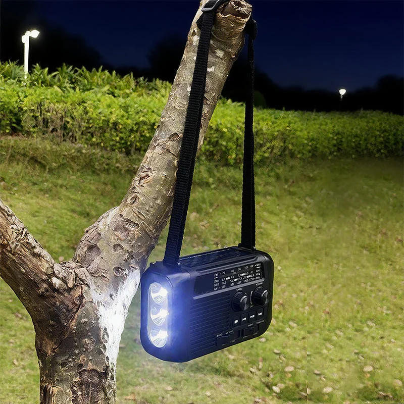 Multi-Function Hand-Crank Solar Emergency Radio - Image 8
