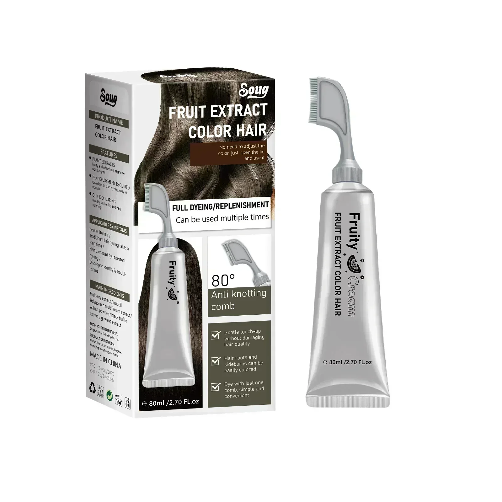🔥2025 Hot Sale🔥Fruit Essence Hair Dyeing Comb - Image 10