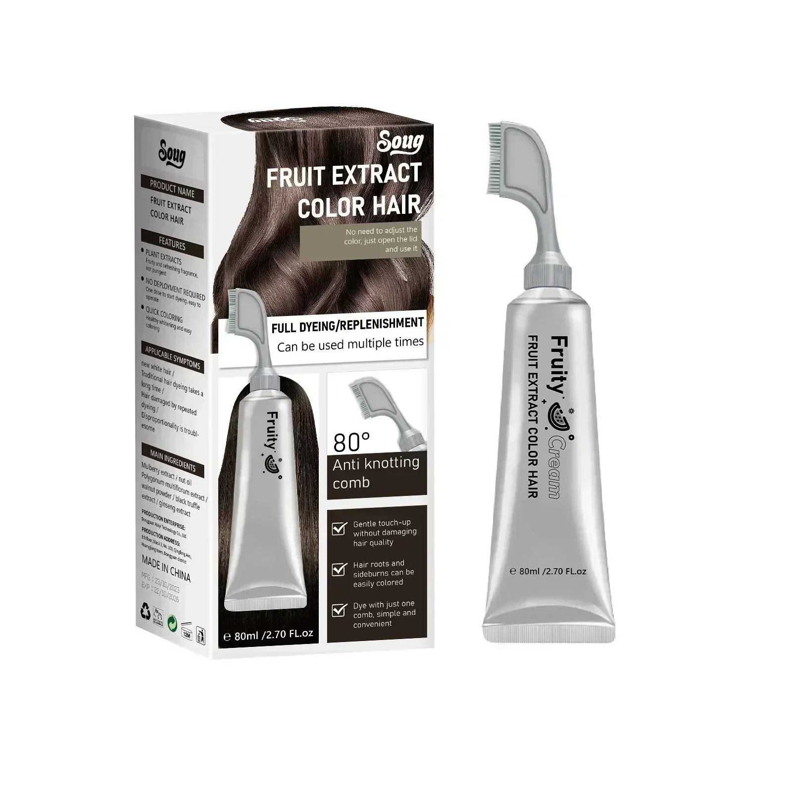 🔥2025 Hot Sale🔥Fruit Essence Hair Dyeing Comb - Image 11