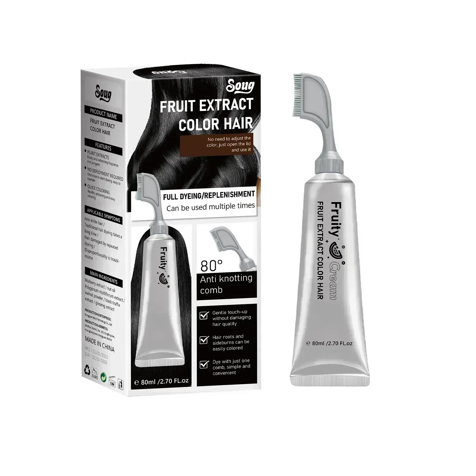🔥2025 Hot Sale🔥Fruit Essence Hair Dyeing Comb - Image 9