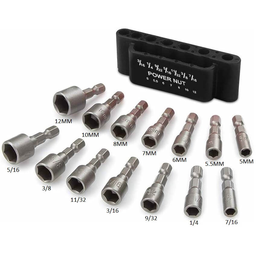 Hexagon Handle Screw Powerful Socket Wrench Set of 14 Pieces - Image 6